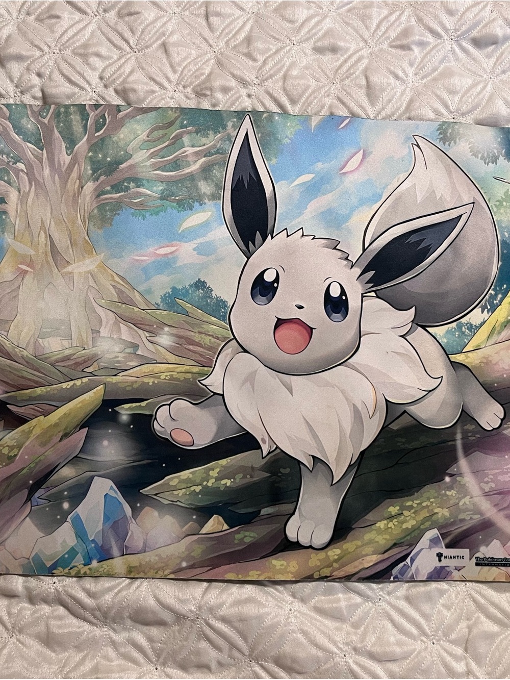 Pokemon Go radiant shiny eevee playmat